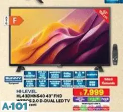 Hİ LEVEL HL43DMN540 43 İNÇ FHD WEBOS 2.0 D-DUAL LED TV AKILLI TELEVİZYON